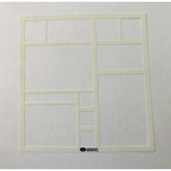 Creative Memories Fresh Cuts Template Set Of 4 Scrapbooking Crafting Photo Art - Picture 3 of 5